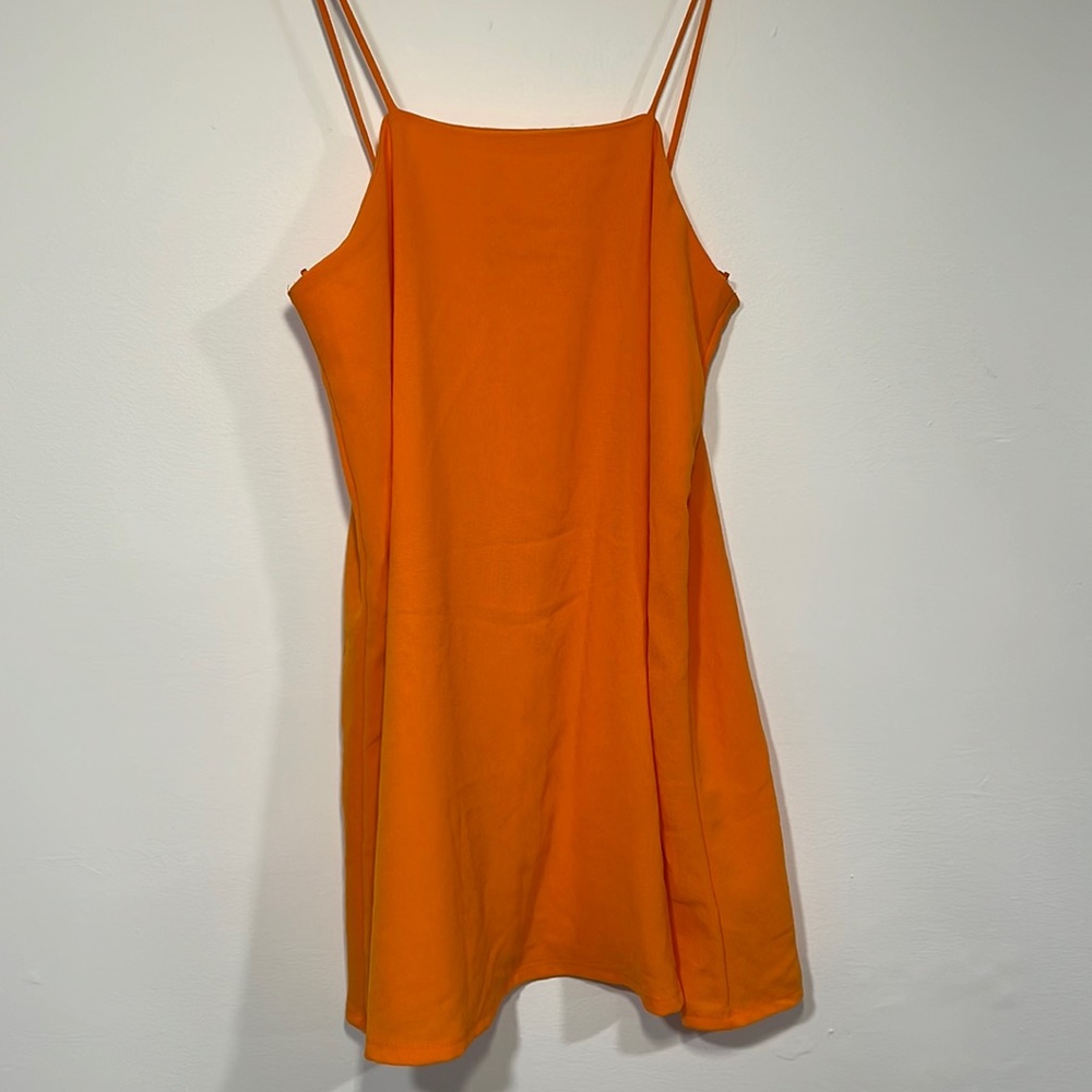 Zara orange dress sz M